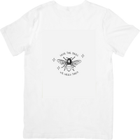 Thumbnail for Save The Bees We Need Them T-Shirt | Minimalist Bee Line Art Graphic Tee | Eco Lover Gift