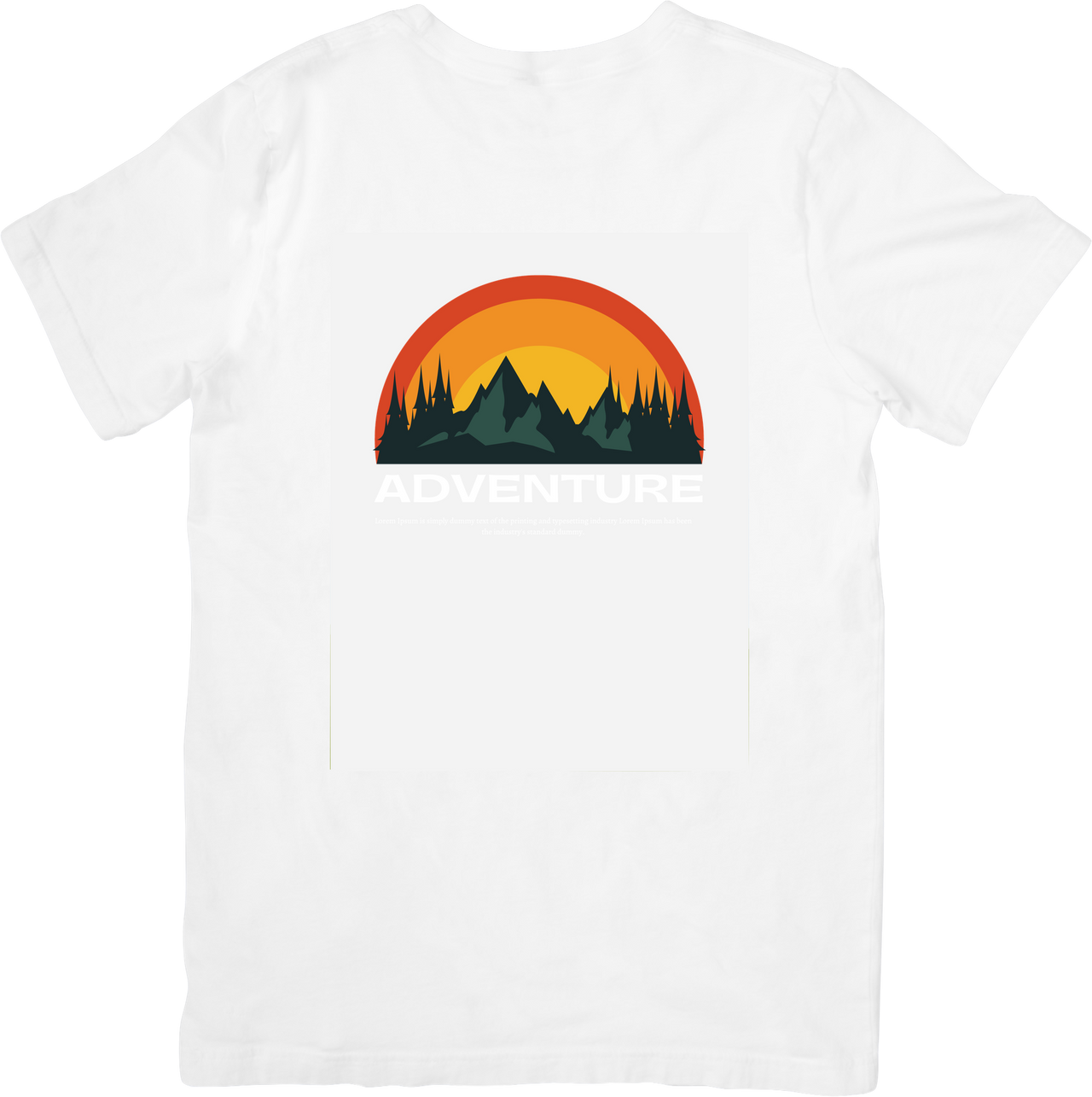 Adventure Mountain Sunset T-Shirt | Retro Outdoor Wilderness Graphic Tee | Hiking Gift