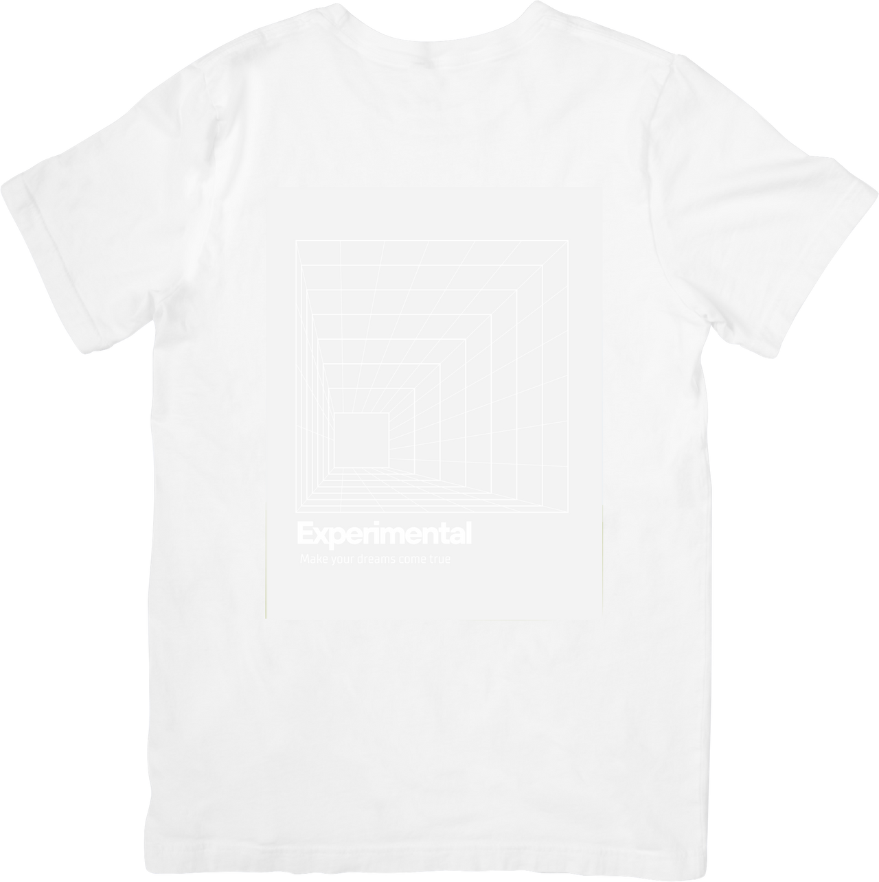 Experimental Perspective Grid T-Shirt | Minimalist Aesthetic Streetwear Graphic Tee
