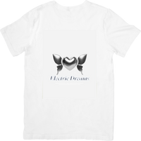 Thumbnail for Electric Dreams Chrome Heart T-Shirt | Y2K Aesthetic Graphic Tee | Trendy Unisex Shirt