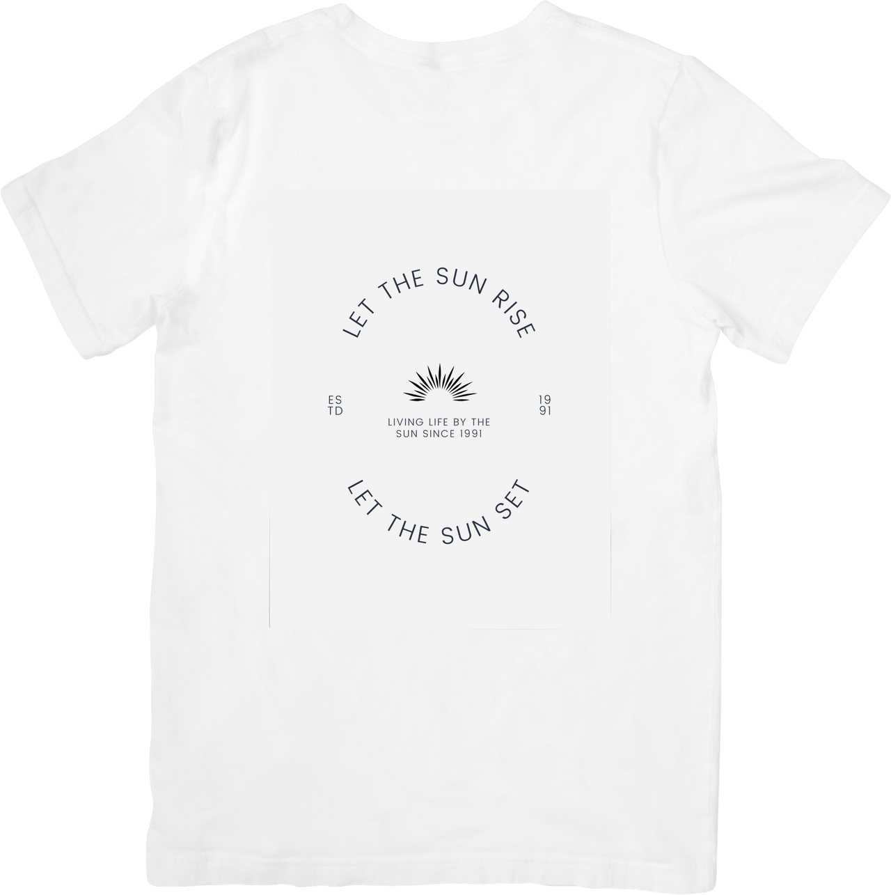 Let The Sun Rise Let The Sun Set T-Shirt | Boho Sun Circle Graphic Tee | Sunset Lover Gift