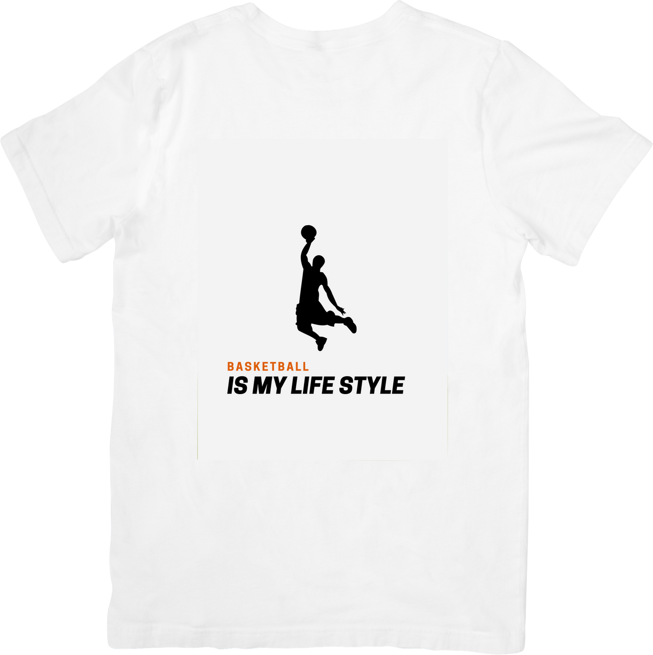 Basketball Is My Lifestyle T-Shirt | Minimalist Player Silhouette Graphic Tee | Baller Gift