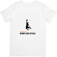Thumbnail for Basketball Is My Lifestyle T-Shirt | Minimalist Player Silhouette Graphic Tee | Baller Gift