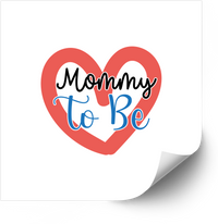 Thumbnail for Mommy To Be Heart Sticker | Cute Pregnancy Announcement Vinyl Decal
